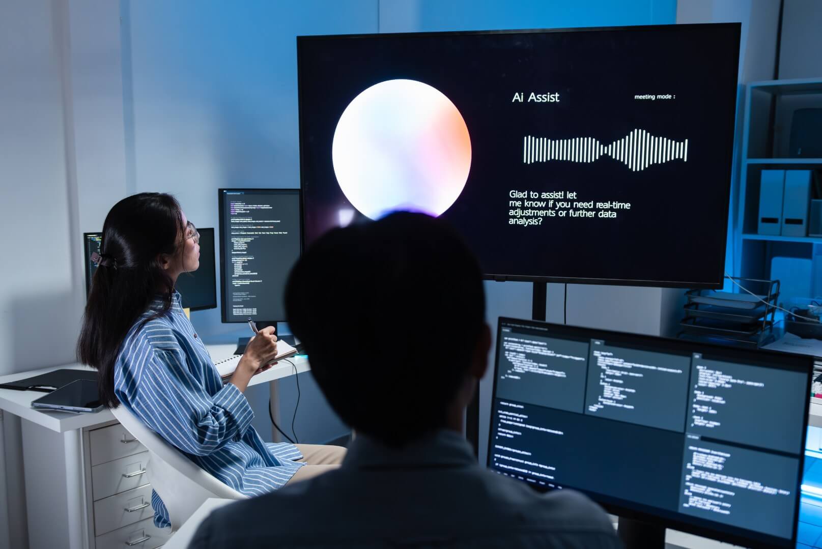 AI Assist meeting mode interface